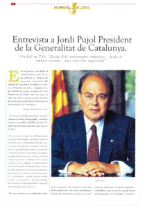 Jordi Pujol presidente de la Generalitat de Catalunya